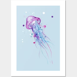 Jellyfish Watercolor 2.0 Posters and Art